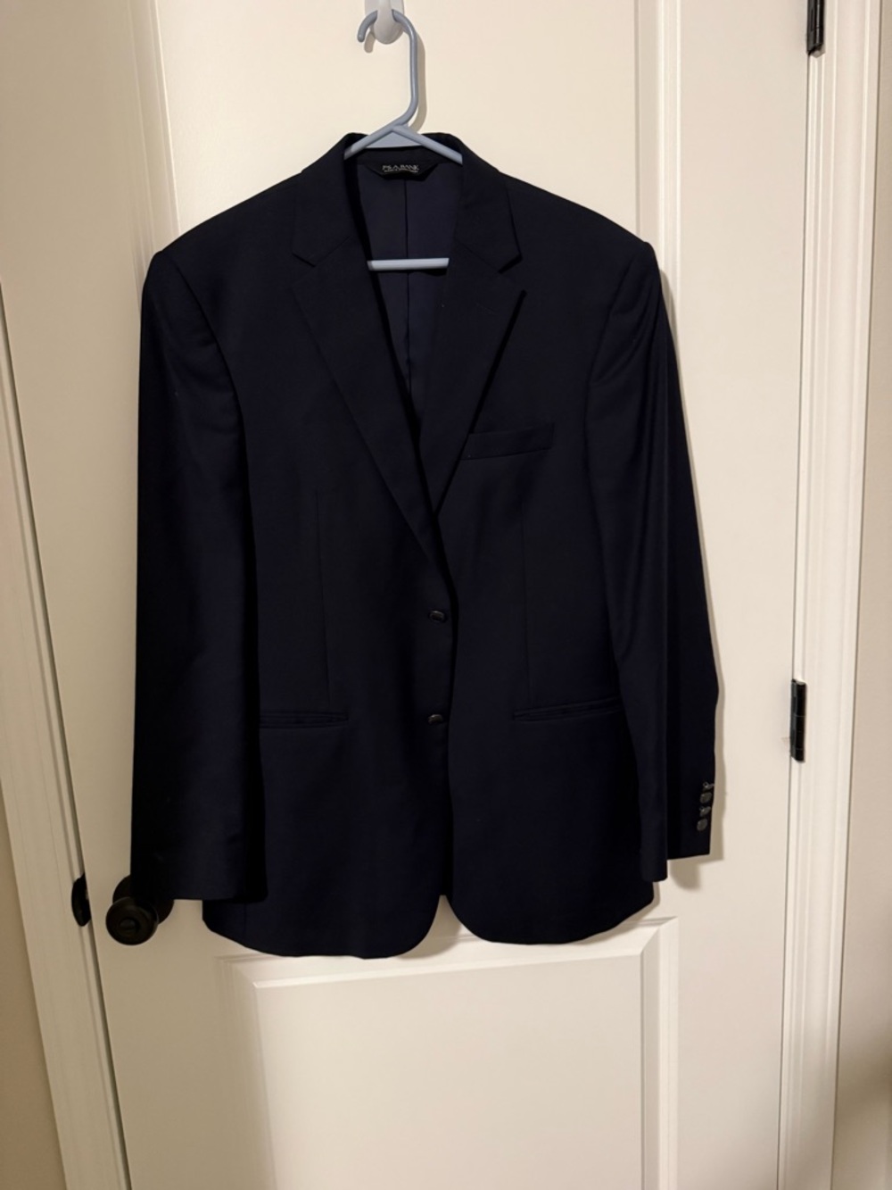 Jos. A. Bank Men's Navy Suit Jacket 40 Single-Breasted Notch Lapel Two-Button